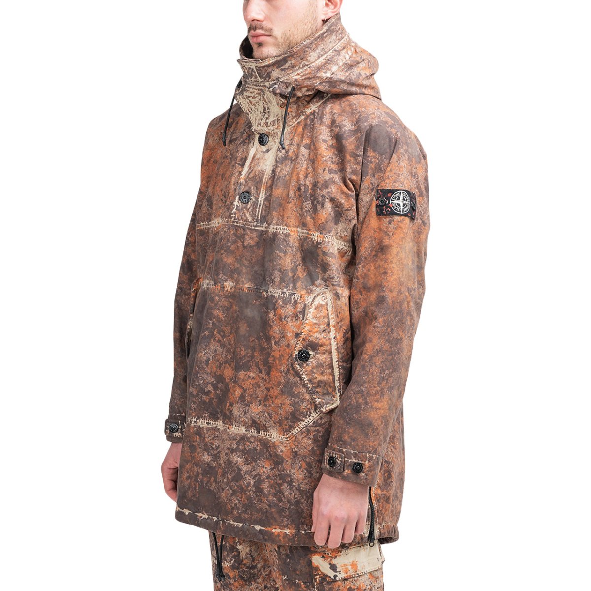 Stone Island Paintball Camo Anorak (Braun / Rot) - Allike Store