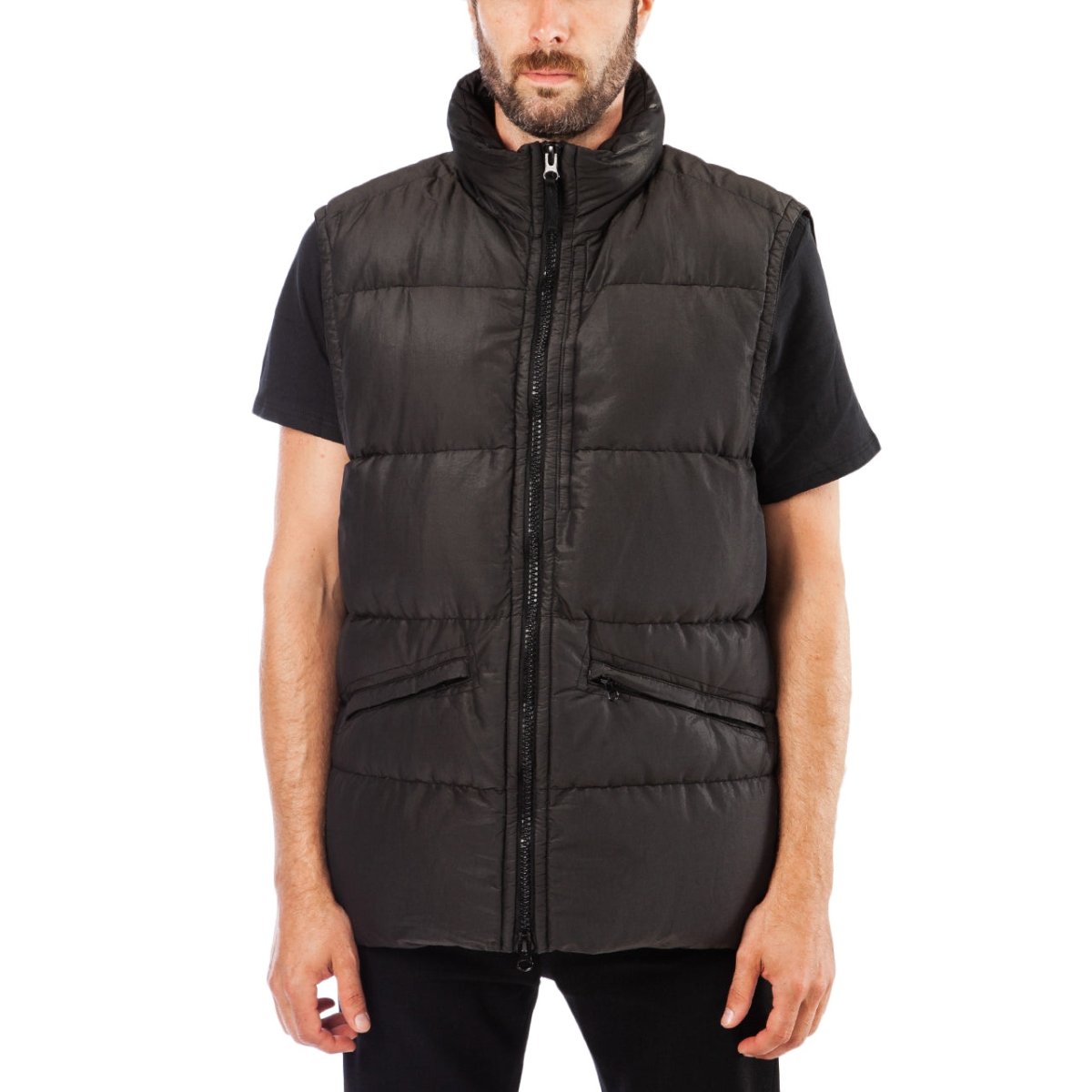 Stone Island Quilted Jacket (Schwarz) - Allike Store