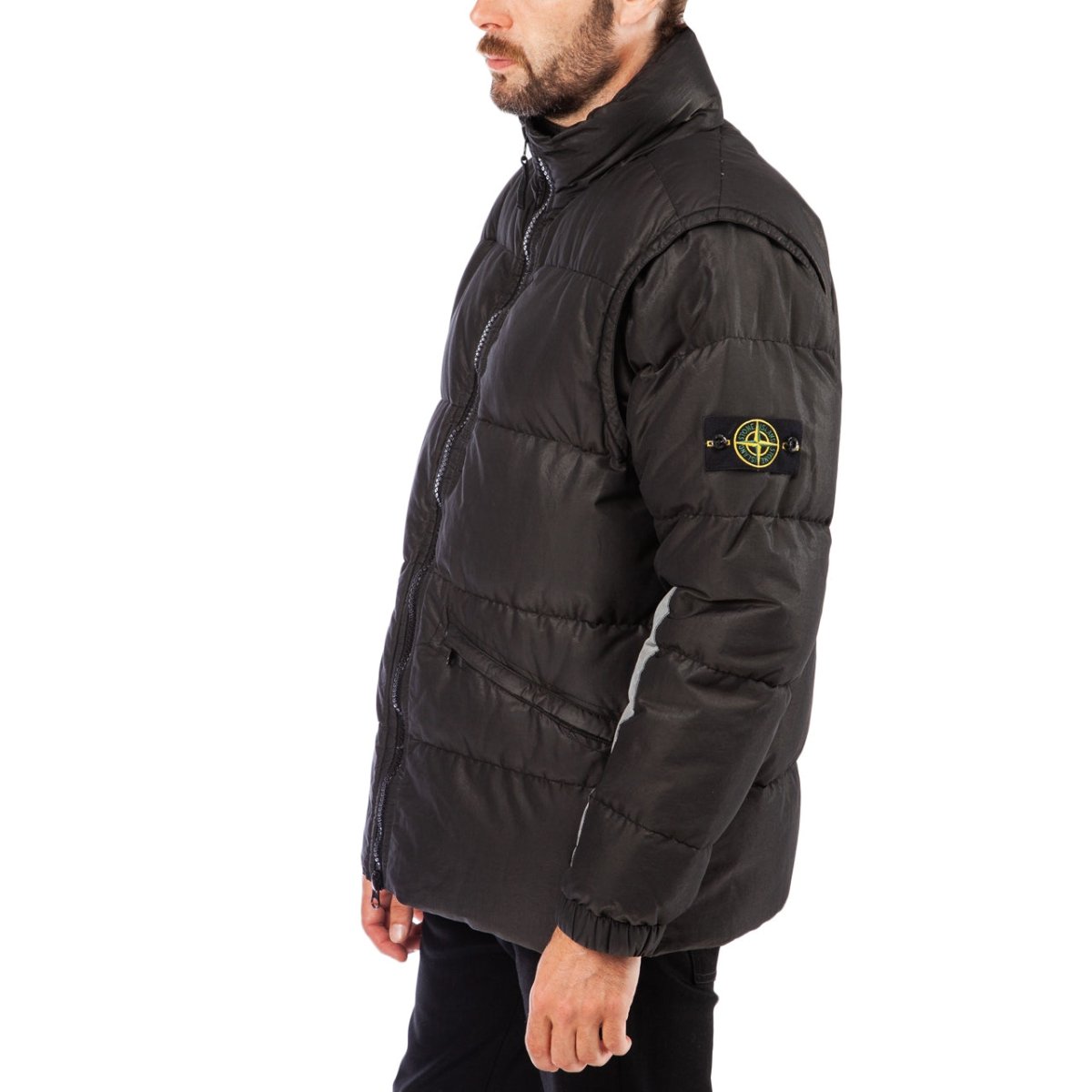 Stone Island Quilted Jacket (Schwarz) - Allike Store