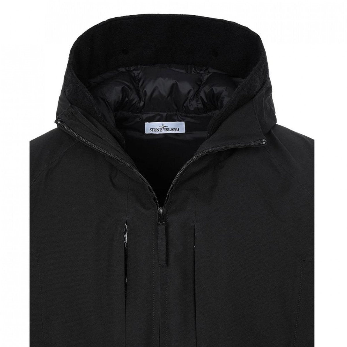 Stone Island Ripstop Gore-Tex Down Jacket (Schwarz) - Allike Store