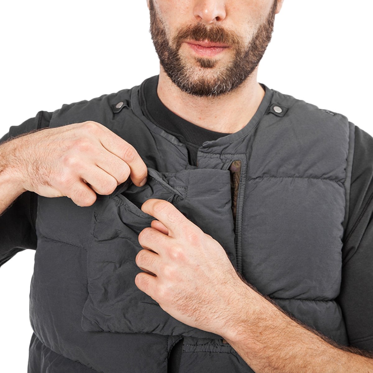 Stone Island Shadow Project Weste (Grau) - Allike Store