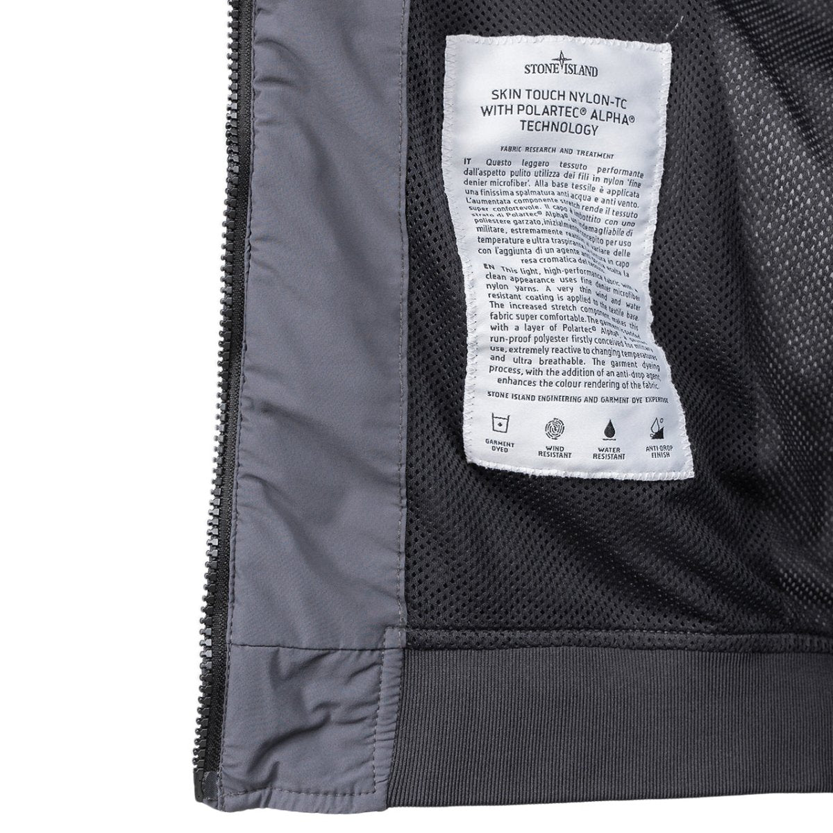 Stone Island Skin Touch Nylon-TC Jacket (Dunkelgrau) - Allike Store