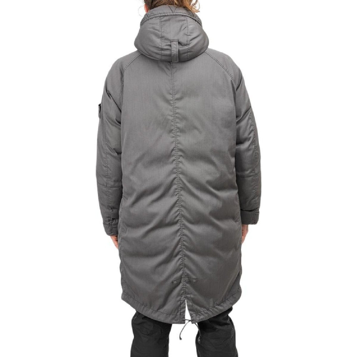 Stone Island Strech Wool Nylon-TC Down Jacket 'Ghost Piece' (Grau) - Allike Store