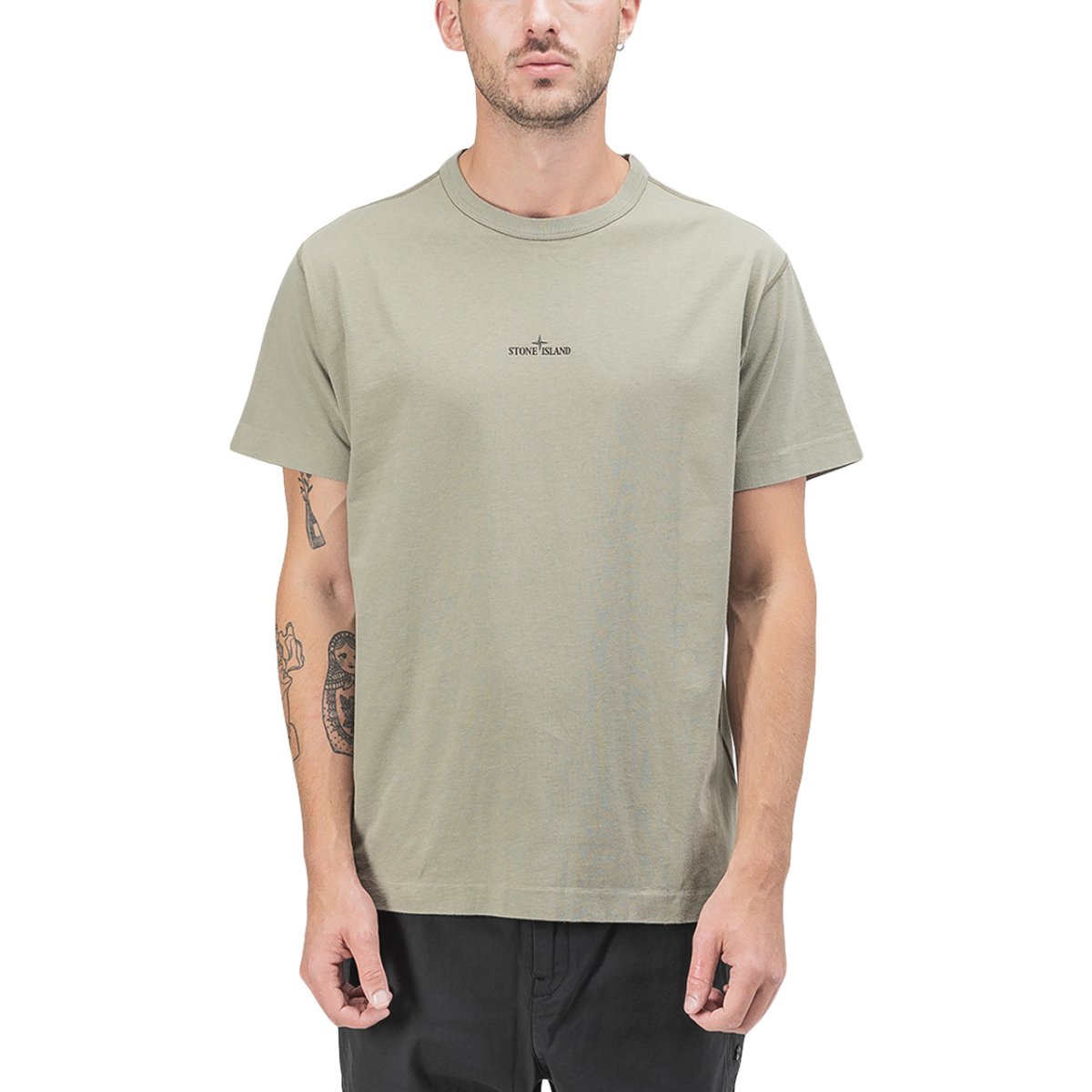 Stone island t shirt sales olive