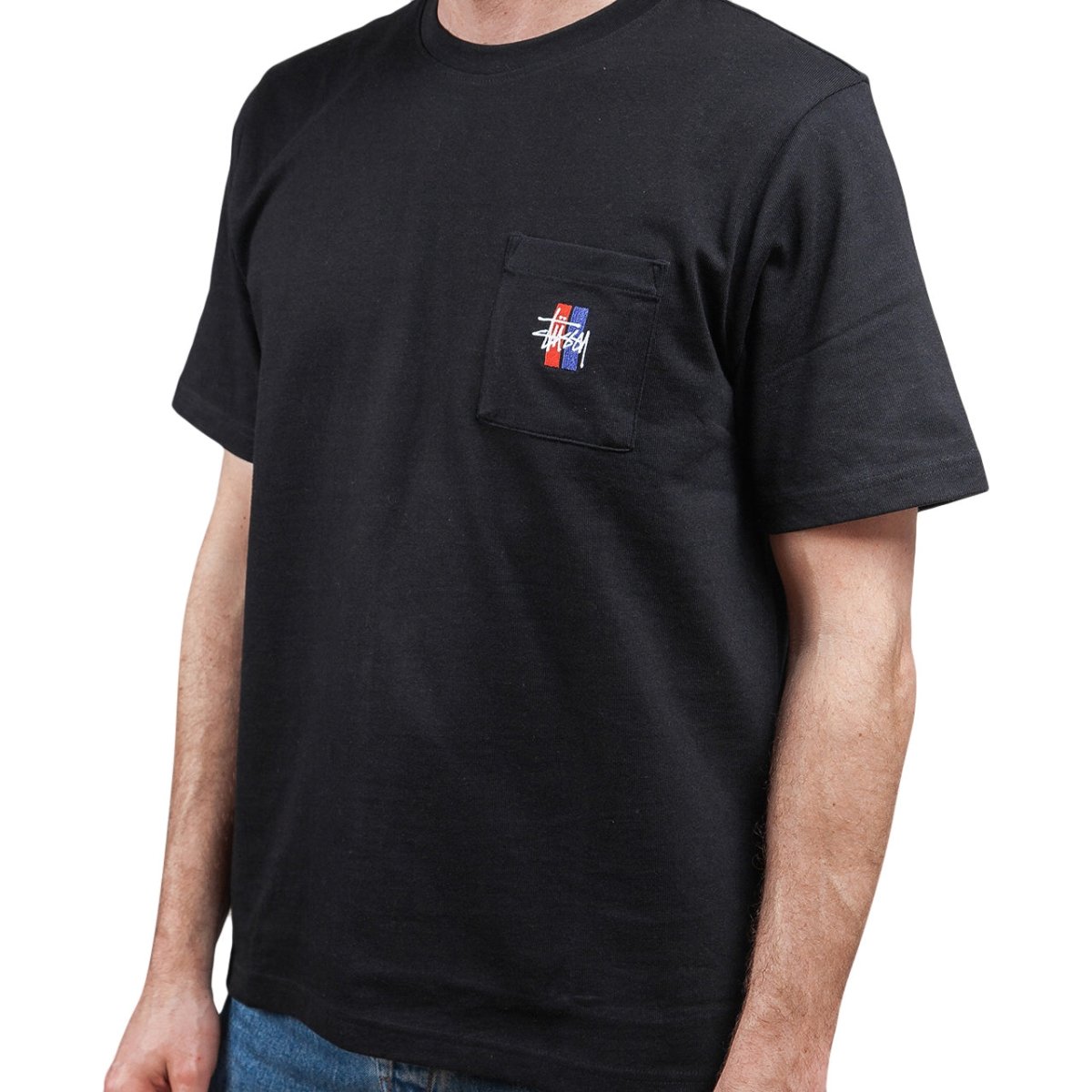 Stüssy 2 Bar Stock Crew (Schwarz) - Allike Store