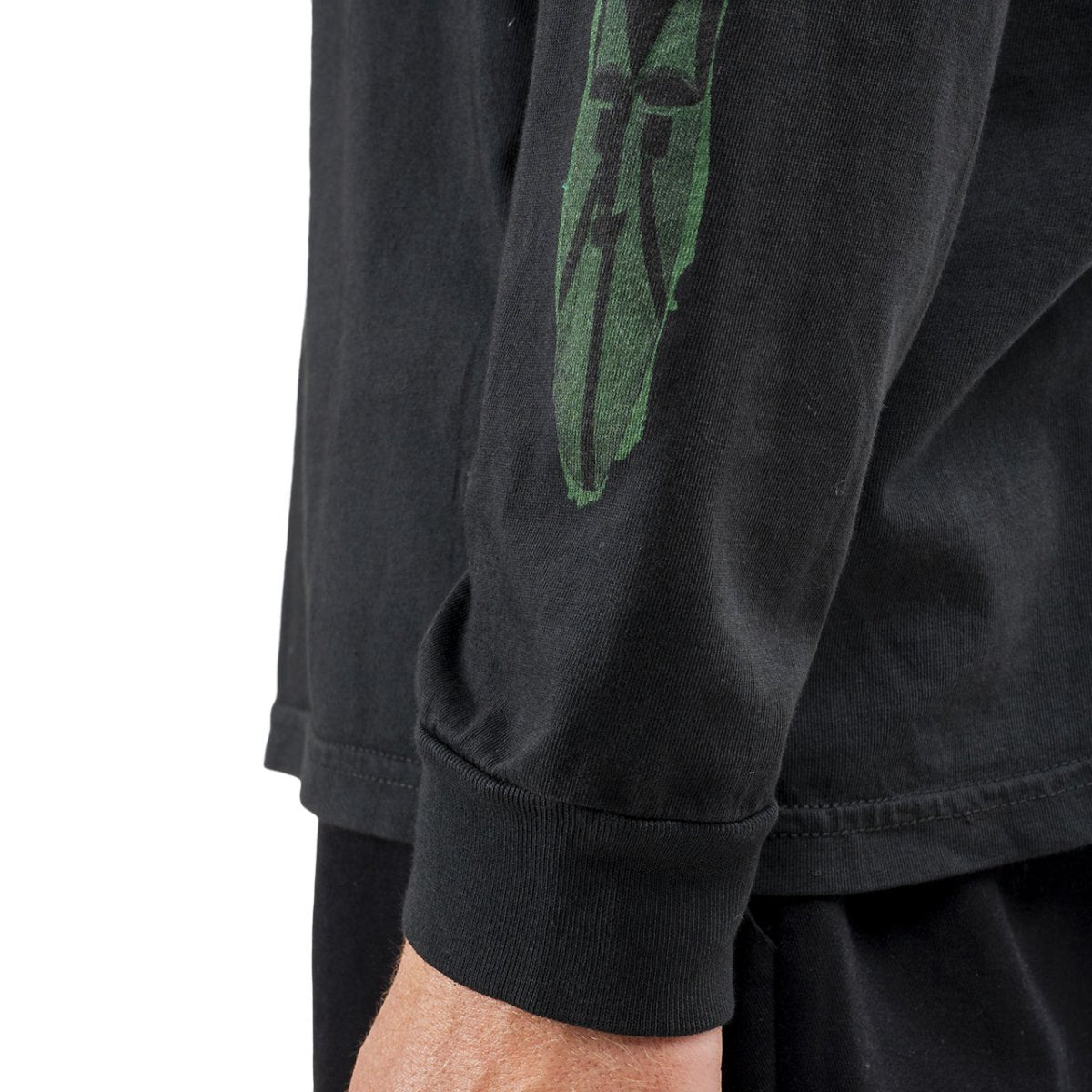 Stüssy Autumn Masks Pig. Dyed LS Tee (Schwarz) - Allike Store