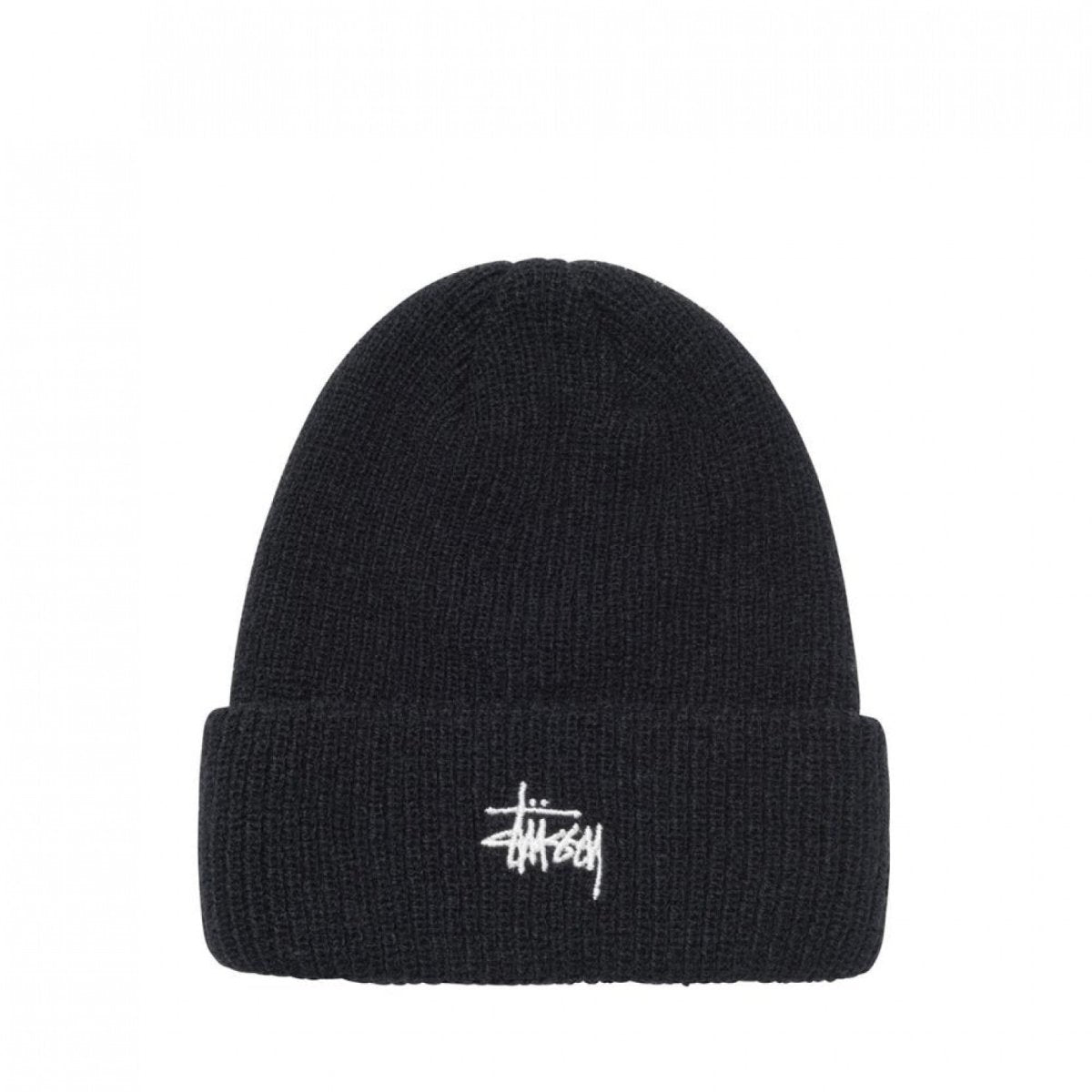 Stüssy Basic Cuff Beanie (Schwarz) - Allike Store
