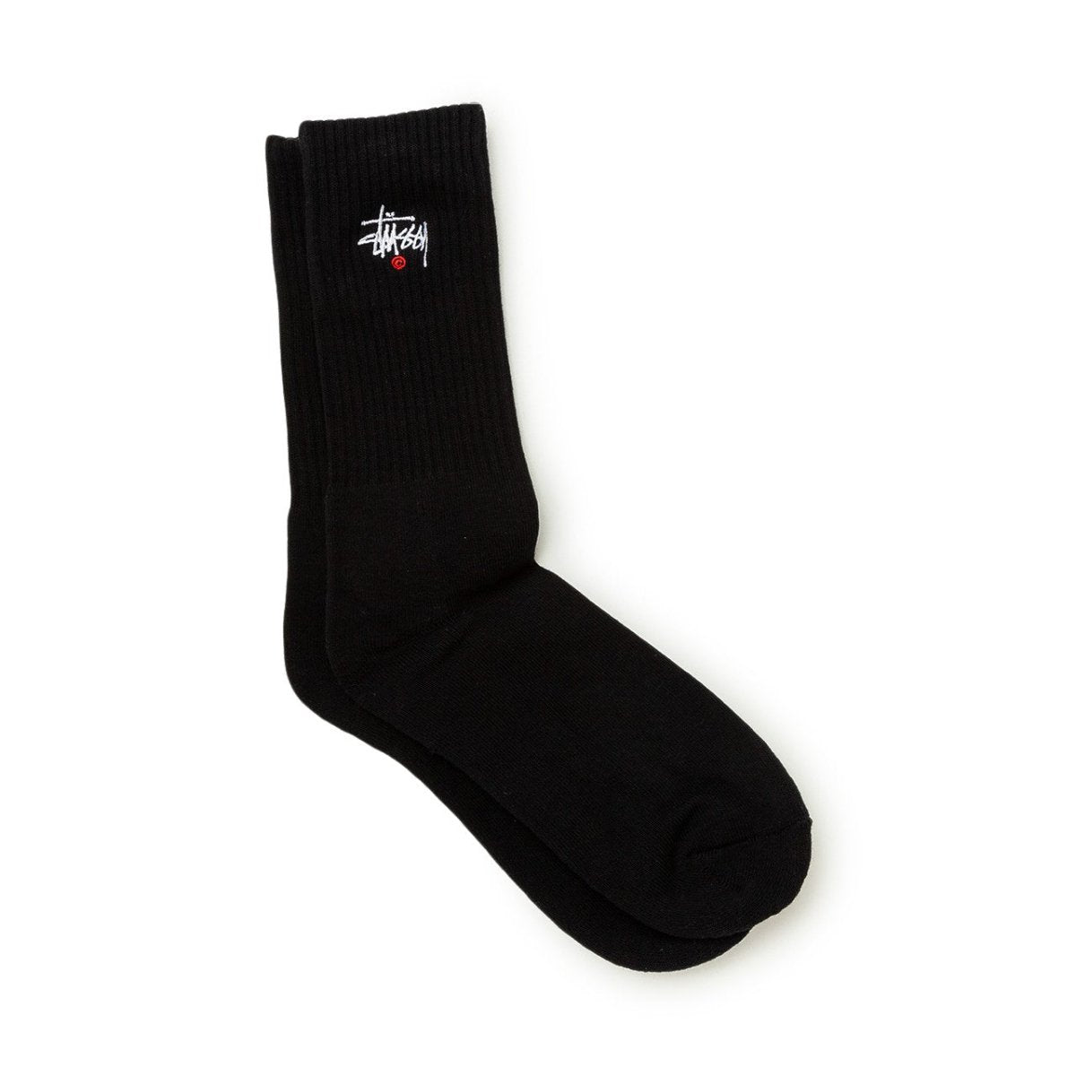 Stüssy Basic Logo Crew Socks (Schwarz) - Allike Store