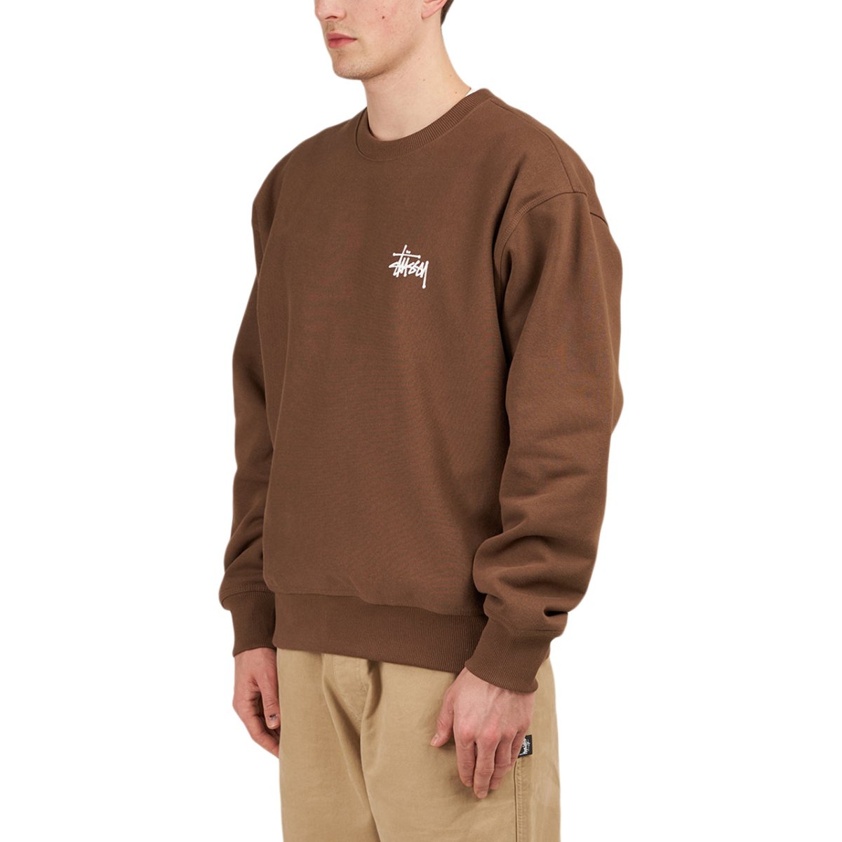 Stüssy Basic Stüssy Crew (Braun) - Allike Store