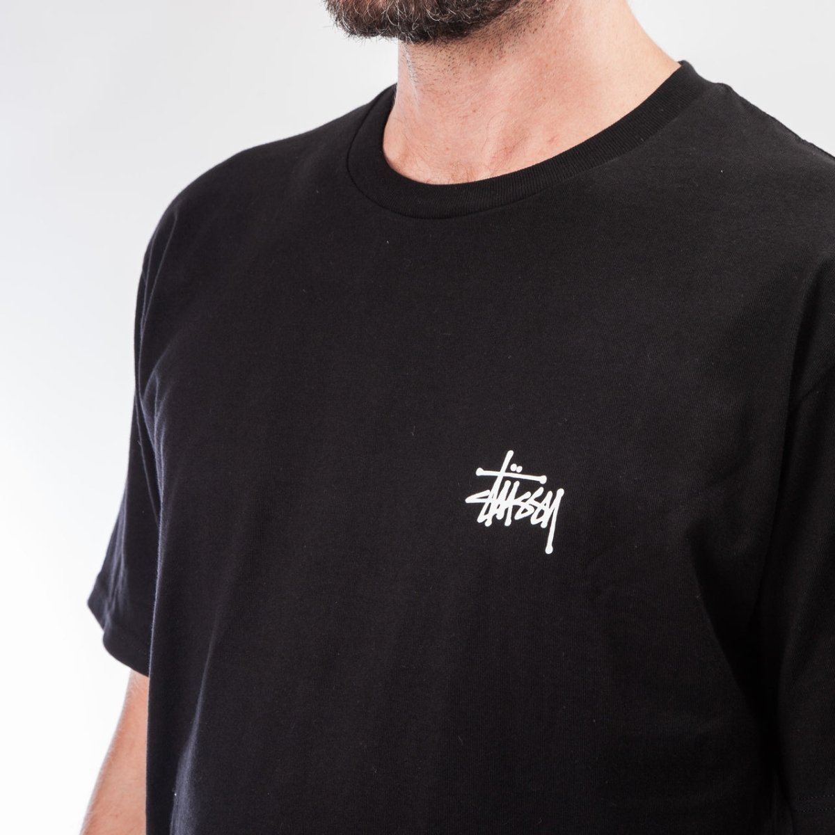 Stüssy Basic Stüssy Tee (Schwarz) - Allike Store