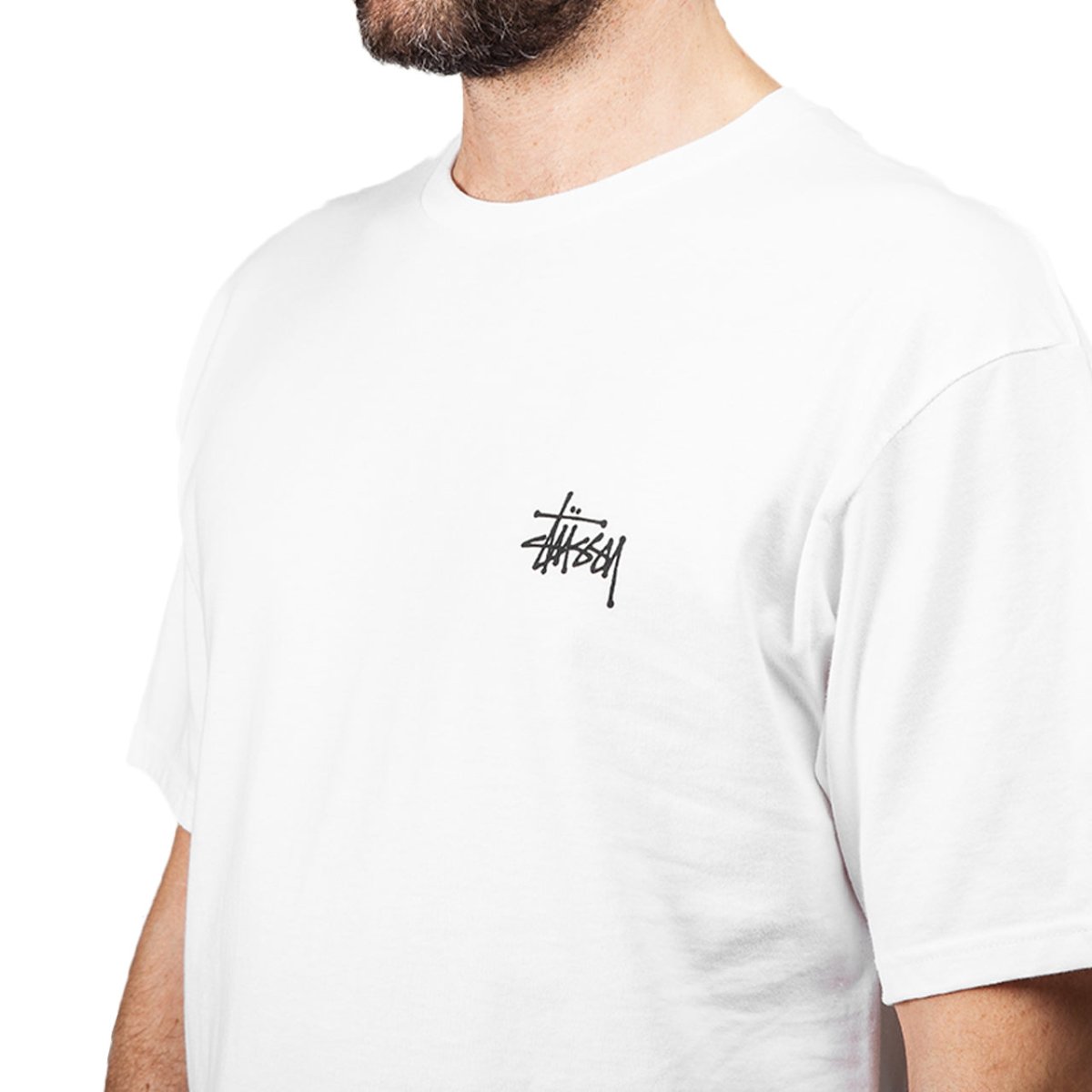 Stüssy Basic Stüssy Tee (Weiß) - Allike Store
