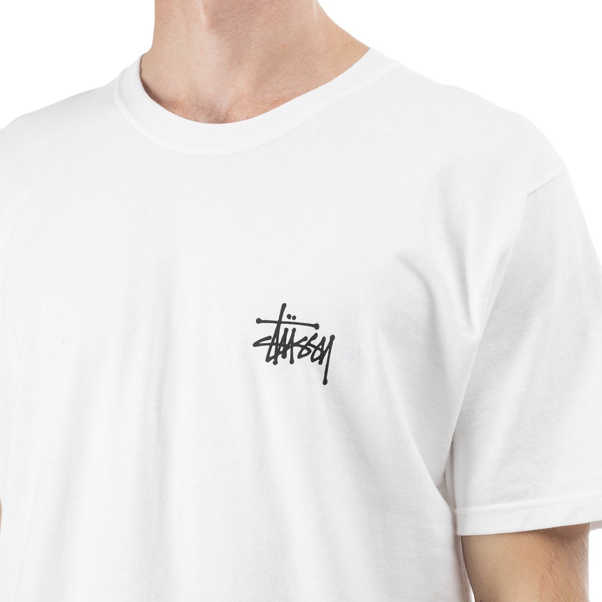 Stüssy Basic Tee (Weiß) - Allike Store