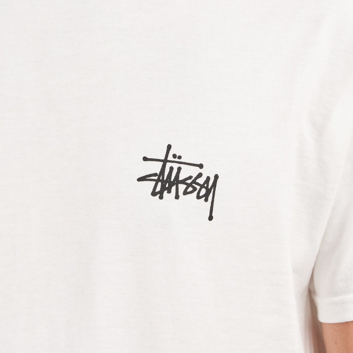 Stüssy Basic Stüssy Tee (Weiß) - Allike Store