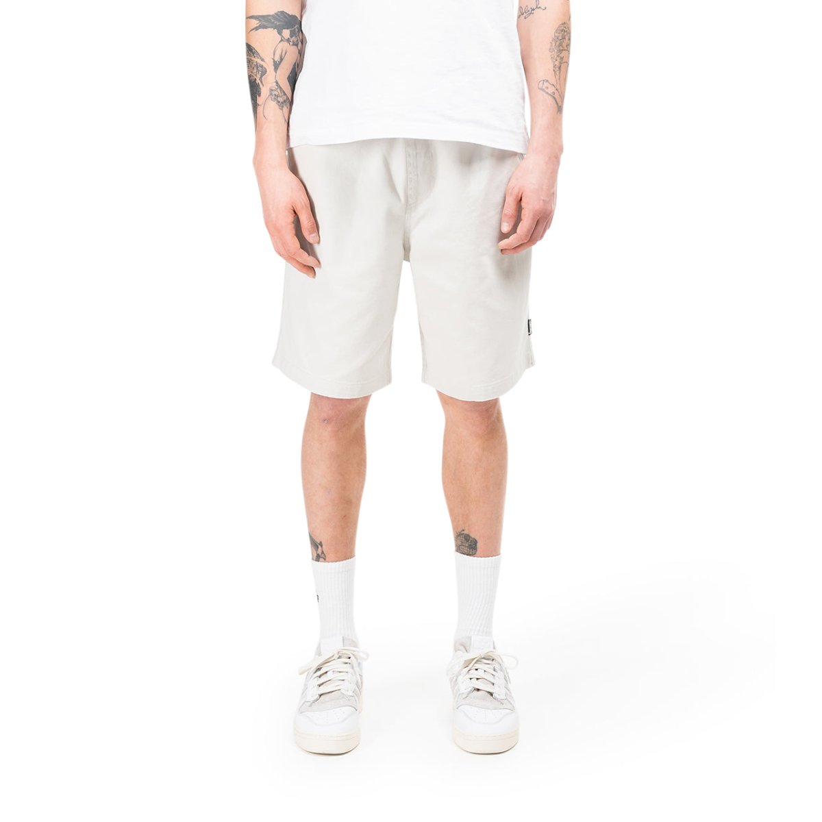 Stüssy Brushed Beach Shorts (Weiß)  - Allike Store