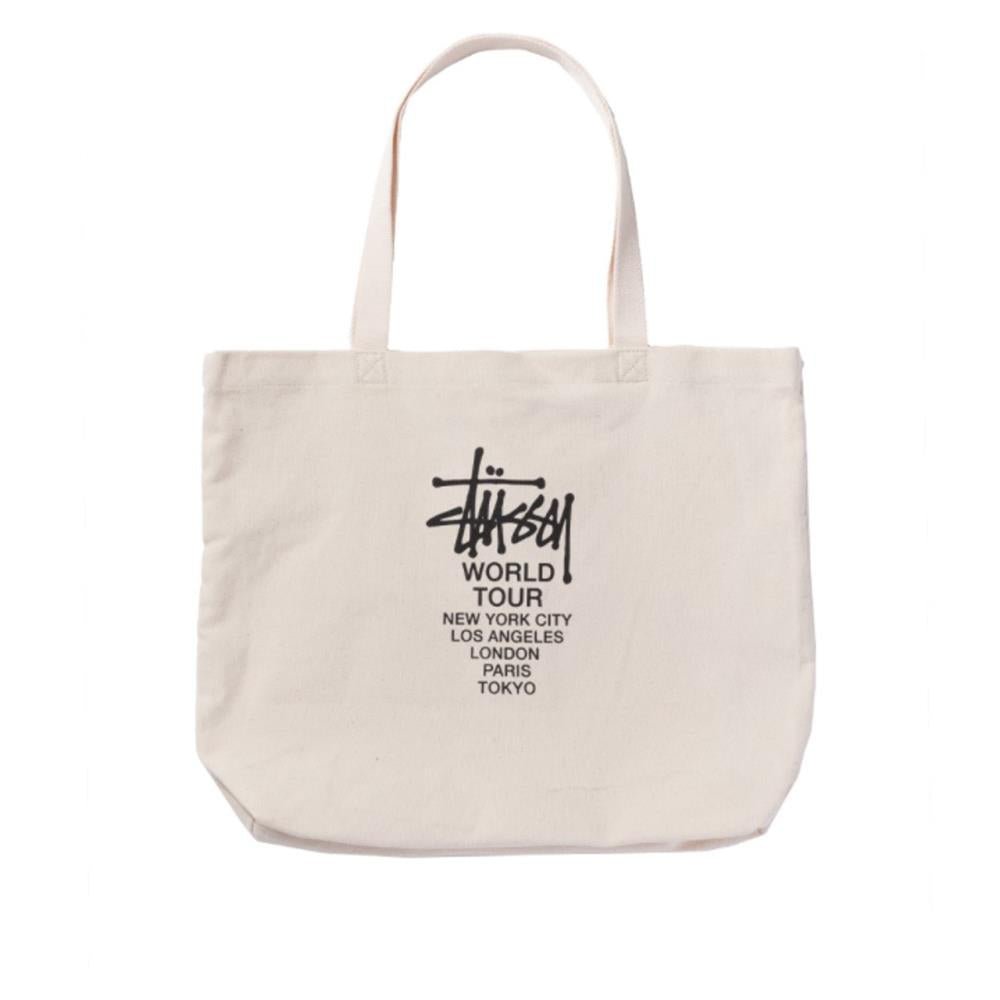 Stüssy Canvas Tour Tote Bag (Natural) - Allike Store