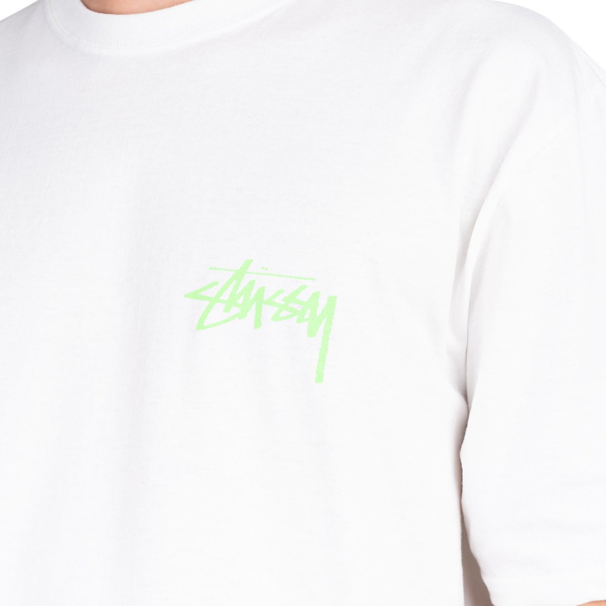 Stüssy Dance Energy Tee (Weiß / Grün) - Allike Store