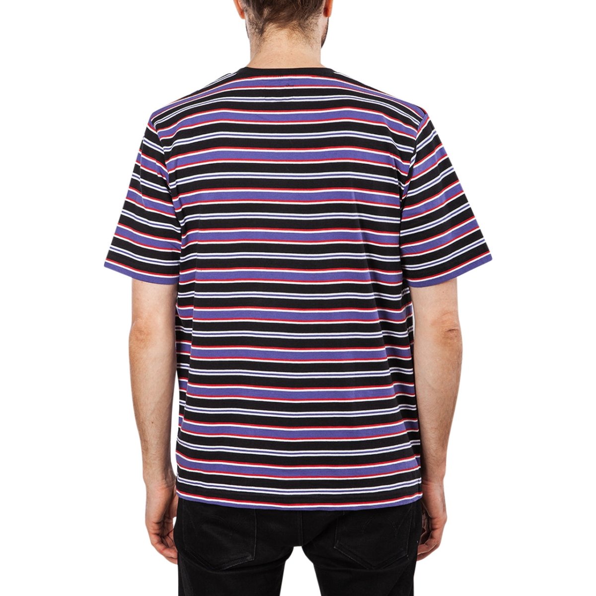 Stüssy Dennis Stripe Crew (Schwarz) - Allike Store