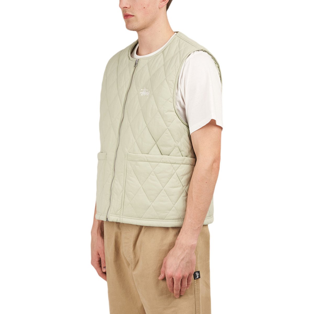 Stüssy Diamond Quilted Vest (Salbei) - Allike Store