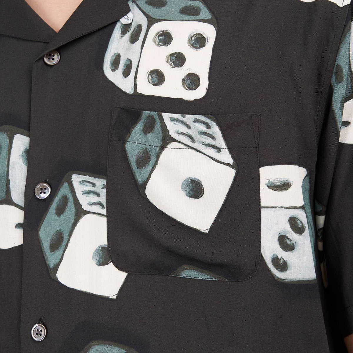 Stüssy Dice Pattern Shirt (Schwarz) - Allike Store