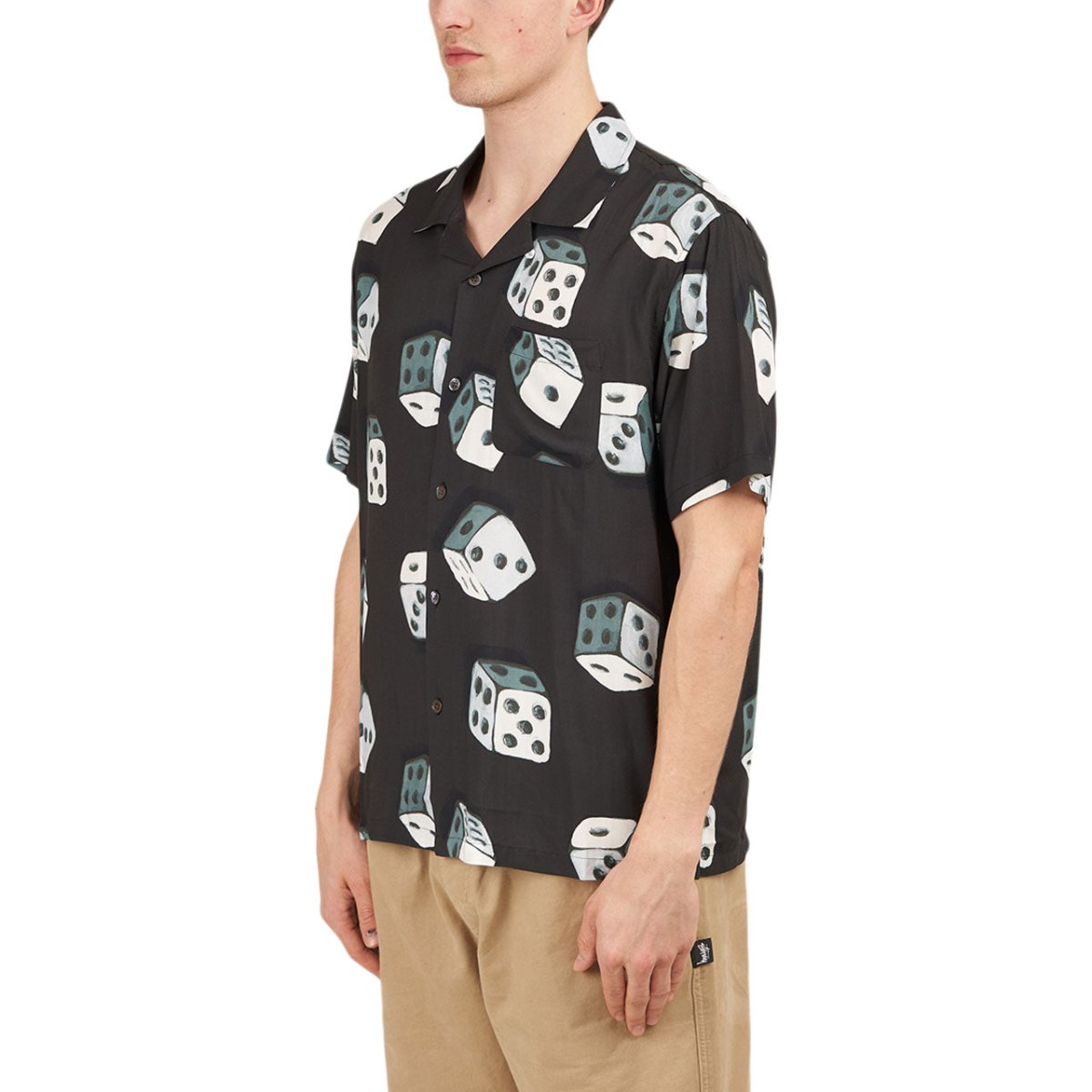 Stüssy Dice Pattern Shirt (Schwarz) - Allike Store