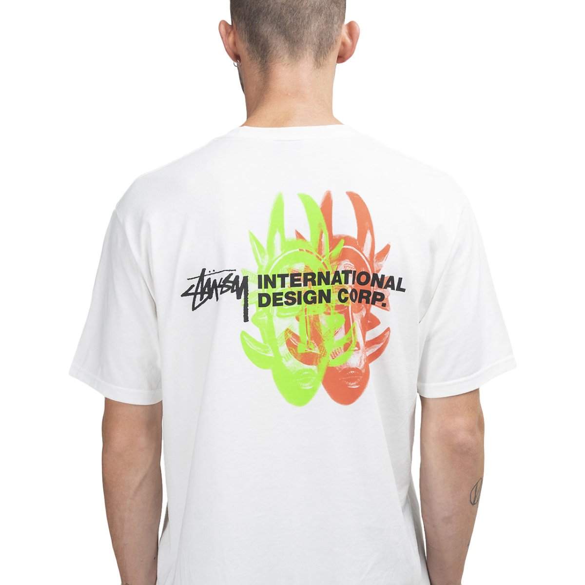 Stüssy Double Mask Tee (Weiß) - Allike Store