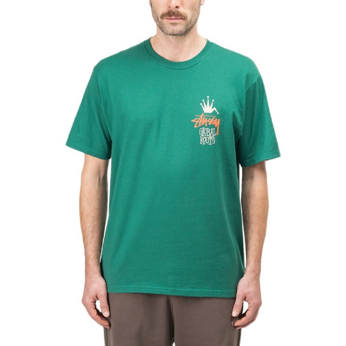Stüssy Global Roots T-Shirt (Dunkelgrün) - Allike Store