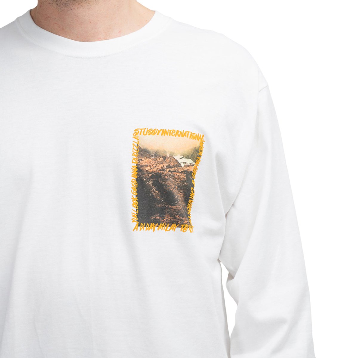 Stüssy Great Outdoor Longsleeve (Weiß) - Allike Store