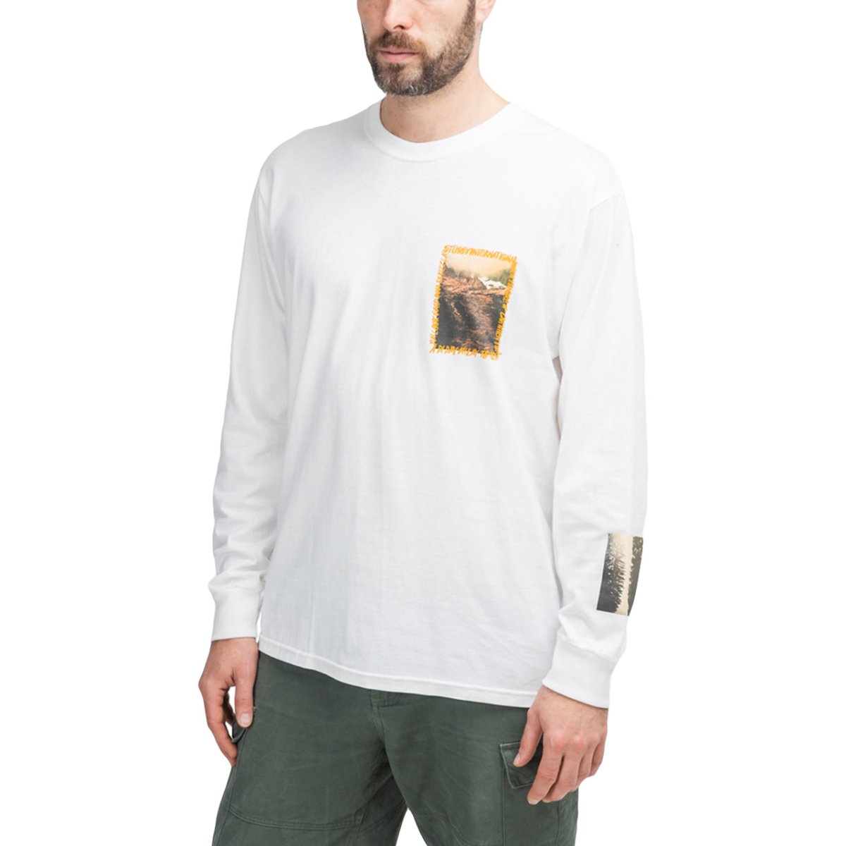 Stüssy Great Outdoor Longsleeve (Weiß) - Allike Store