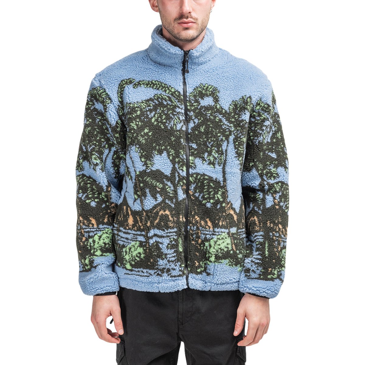 Stüssy Hawaiian Jacquard Mock Jacket (Blau) 118328-0801 Allike Store