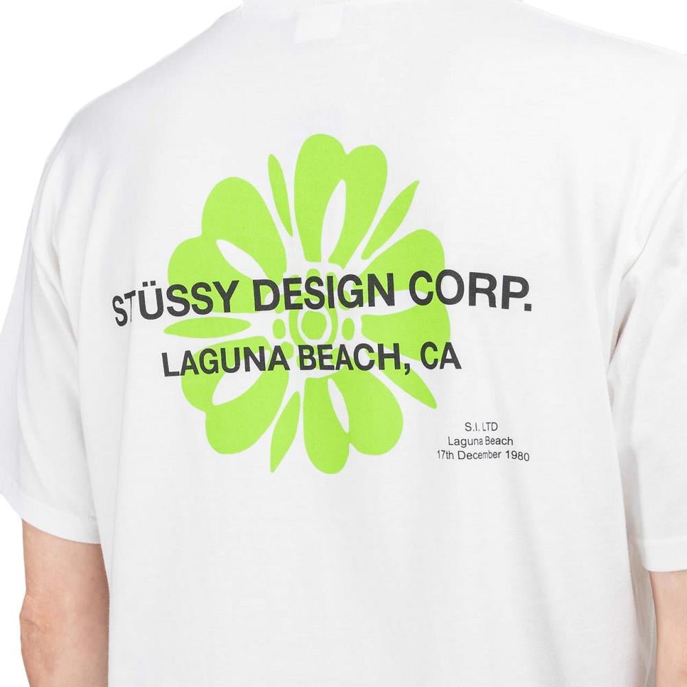 Stüssy Laguna Flower Tee (Weiß) - Allike Store