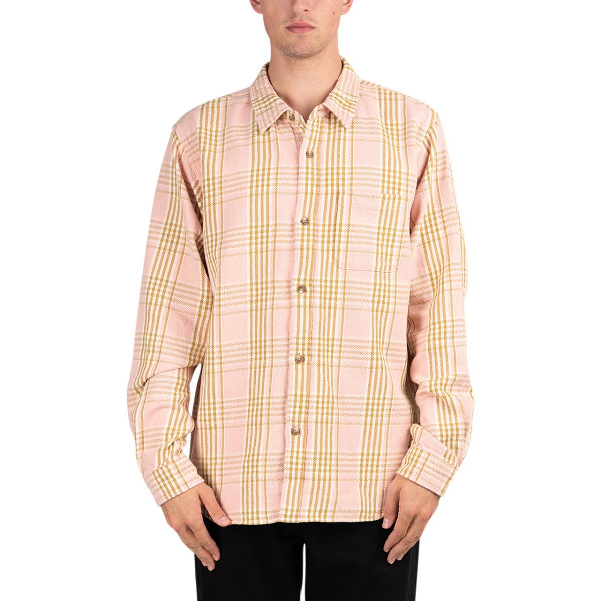 Stüssy Laguna Plaid Shirt (Pink) - Allike Store
