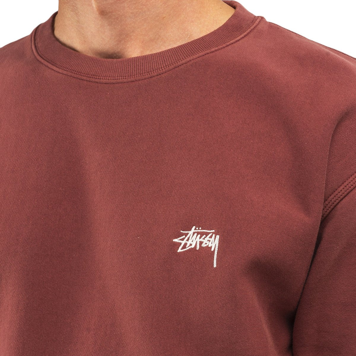 Stüssy Logo Crew (Rostrot) - Allike Store