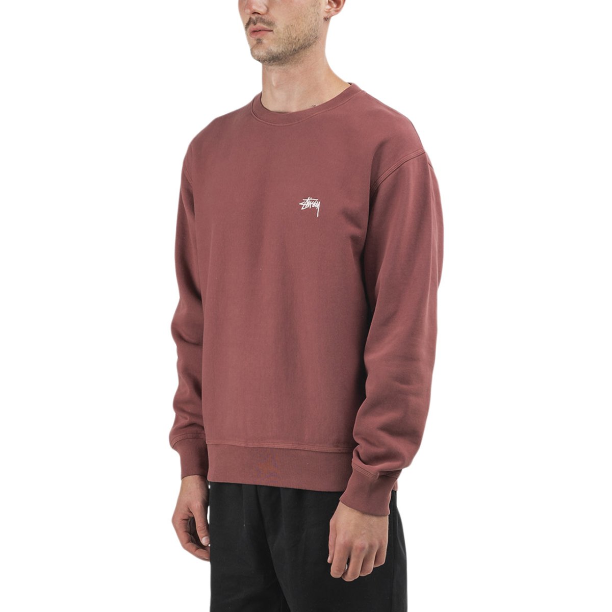 Stüssy Logo Crew (Rostrot) - Allike Store