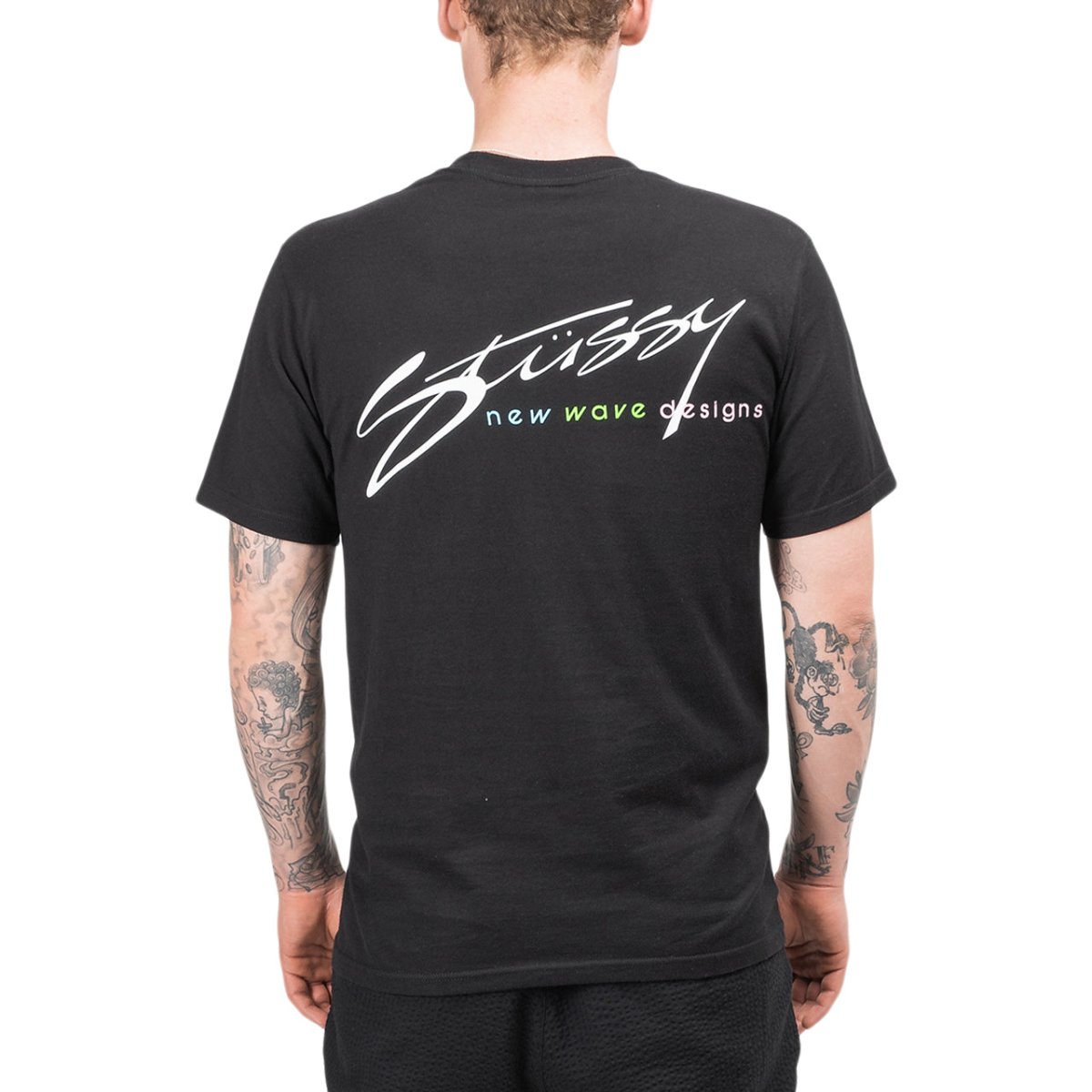 Stüssy New Wave Designs Tee (Schwarz) - Allike Store