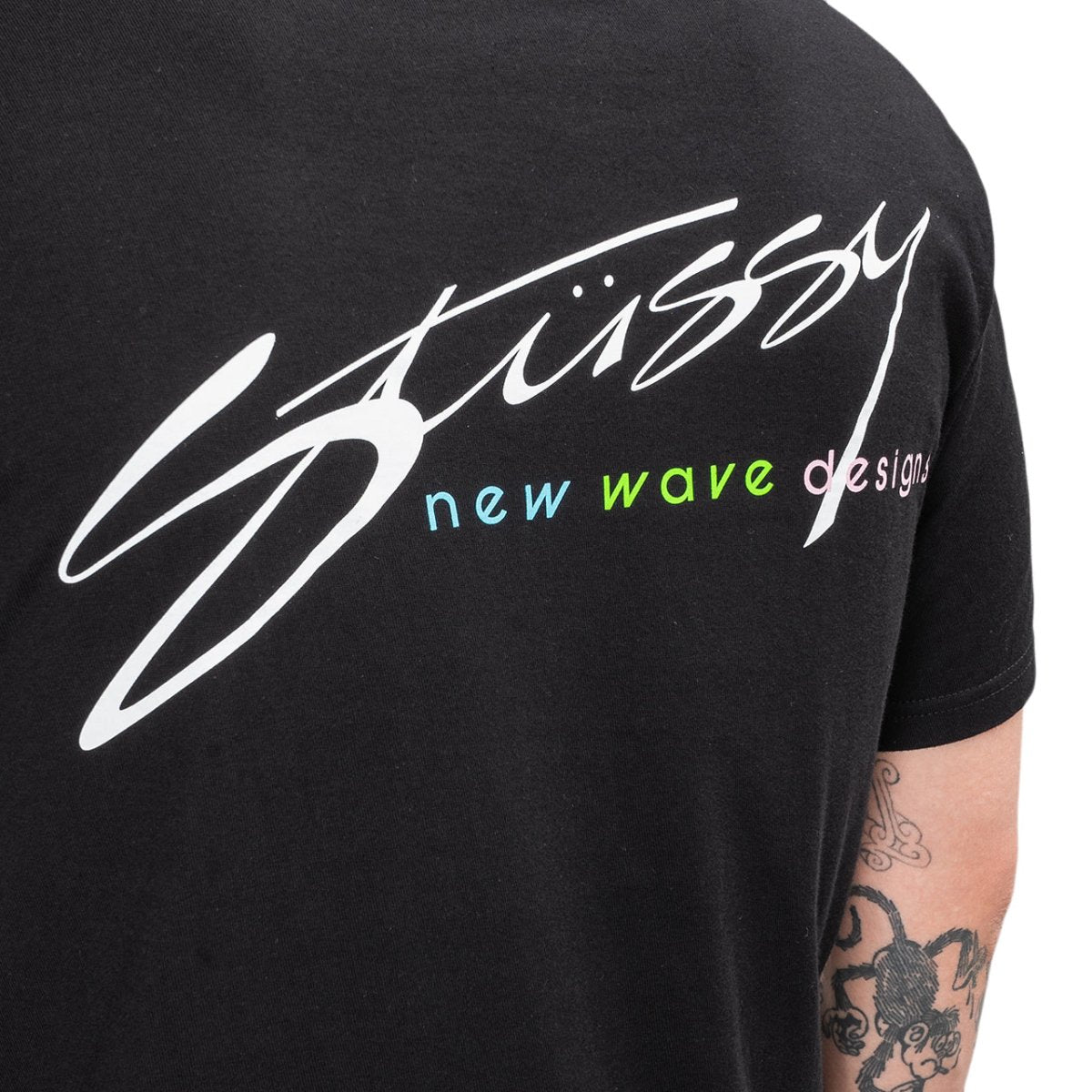 Stüssy New Wave Designs Tee (Schwarz) - Allike Store