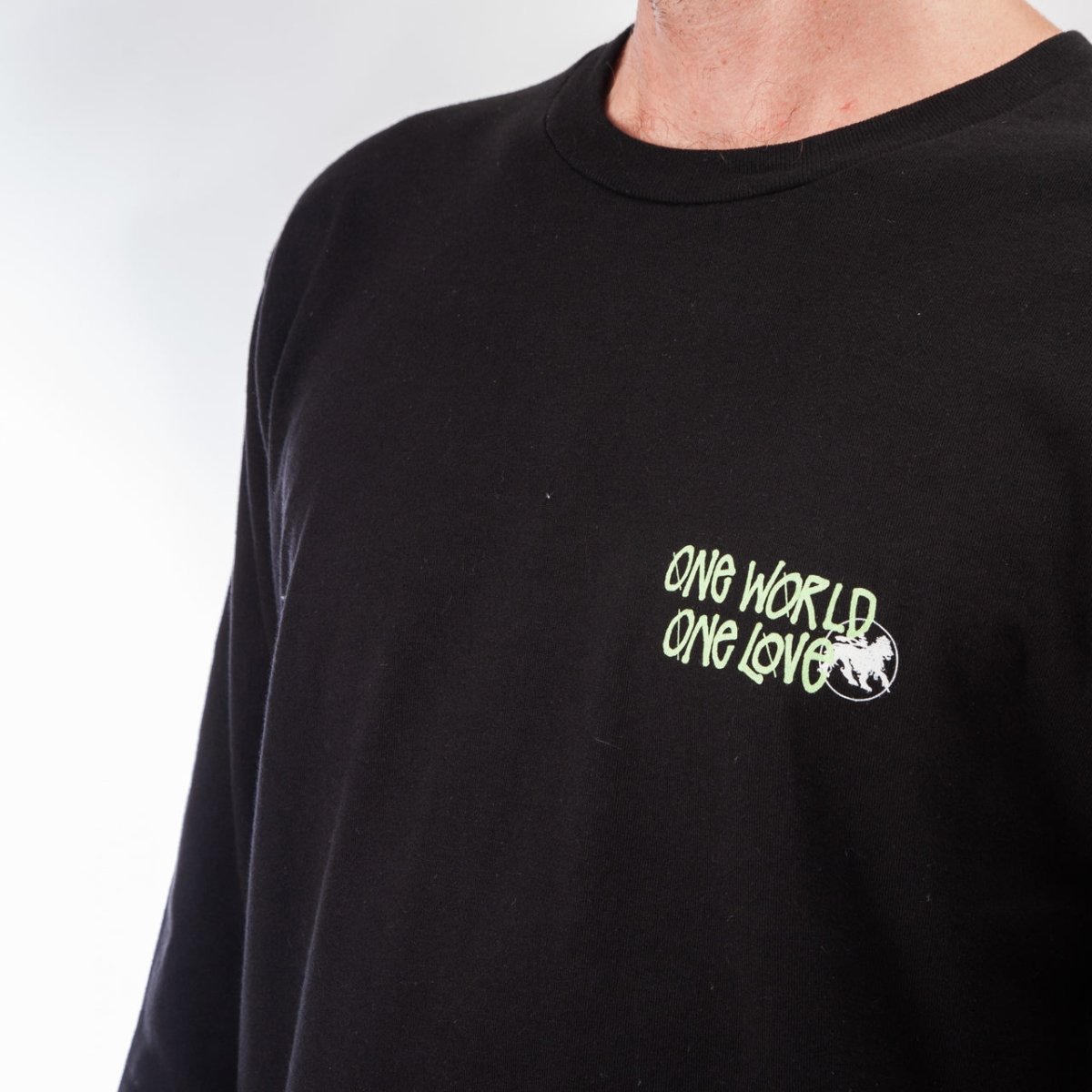 Stüssy One World L/S (Schwarz) - Allike Store