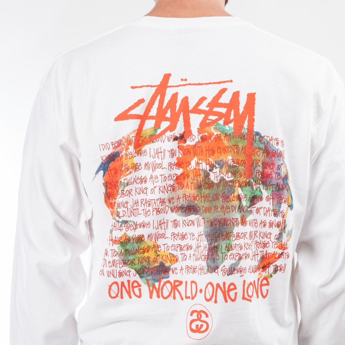 Stüssy One World L/S (Weiß) - Allike Store