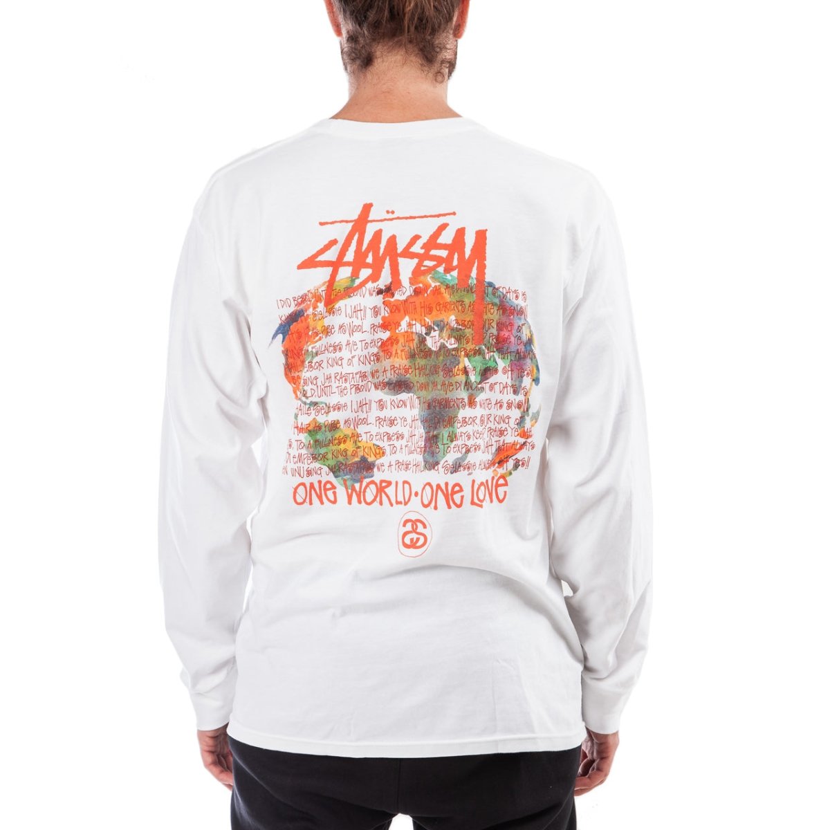 Stüssy One World L/S (Weiß) - Allike Store