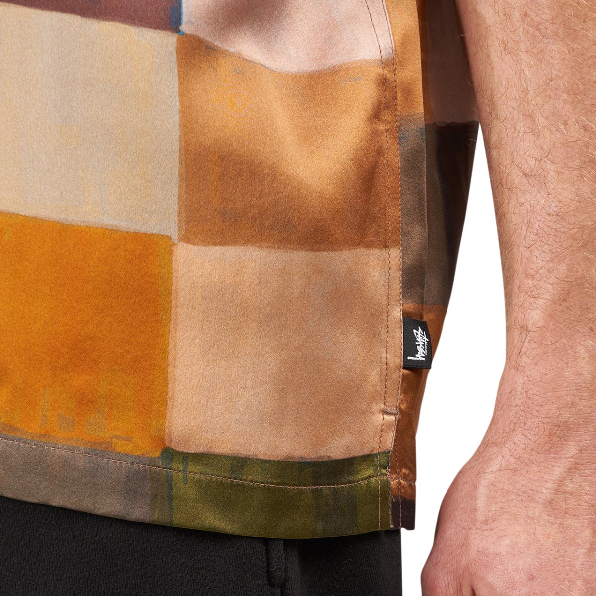 Stüssy Painted Check Silk Shirt (Bunt) - Allike Store