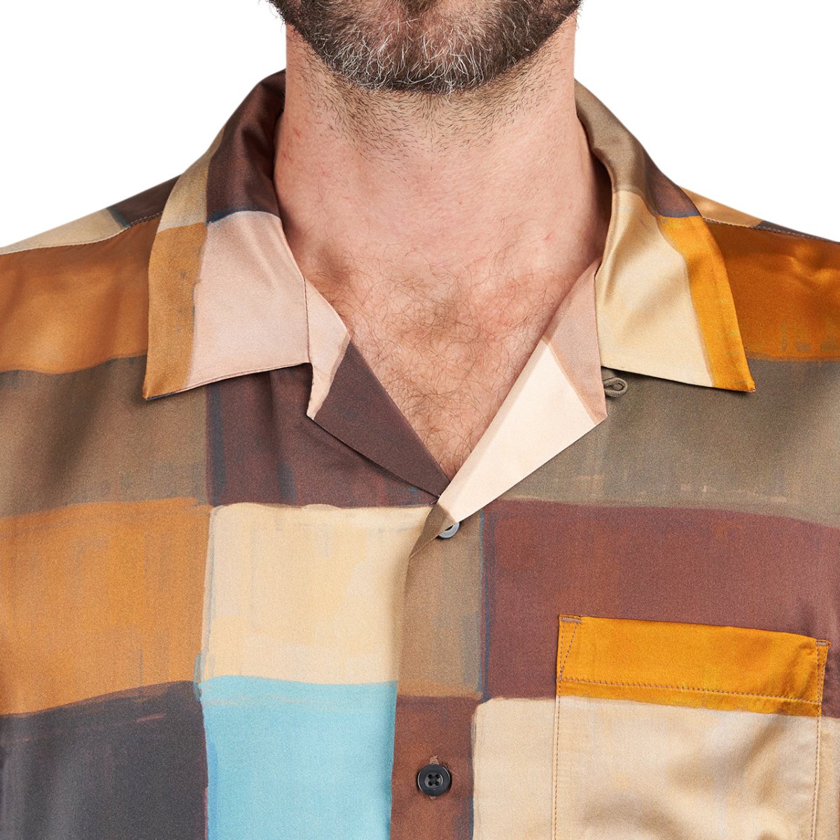 Stüssy Painted Check Silk Shirt (Bunt) - Allike Store