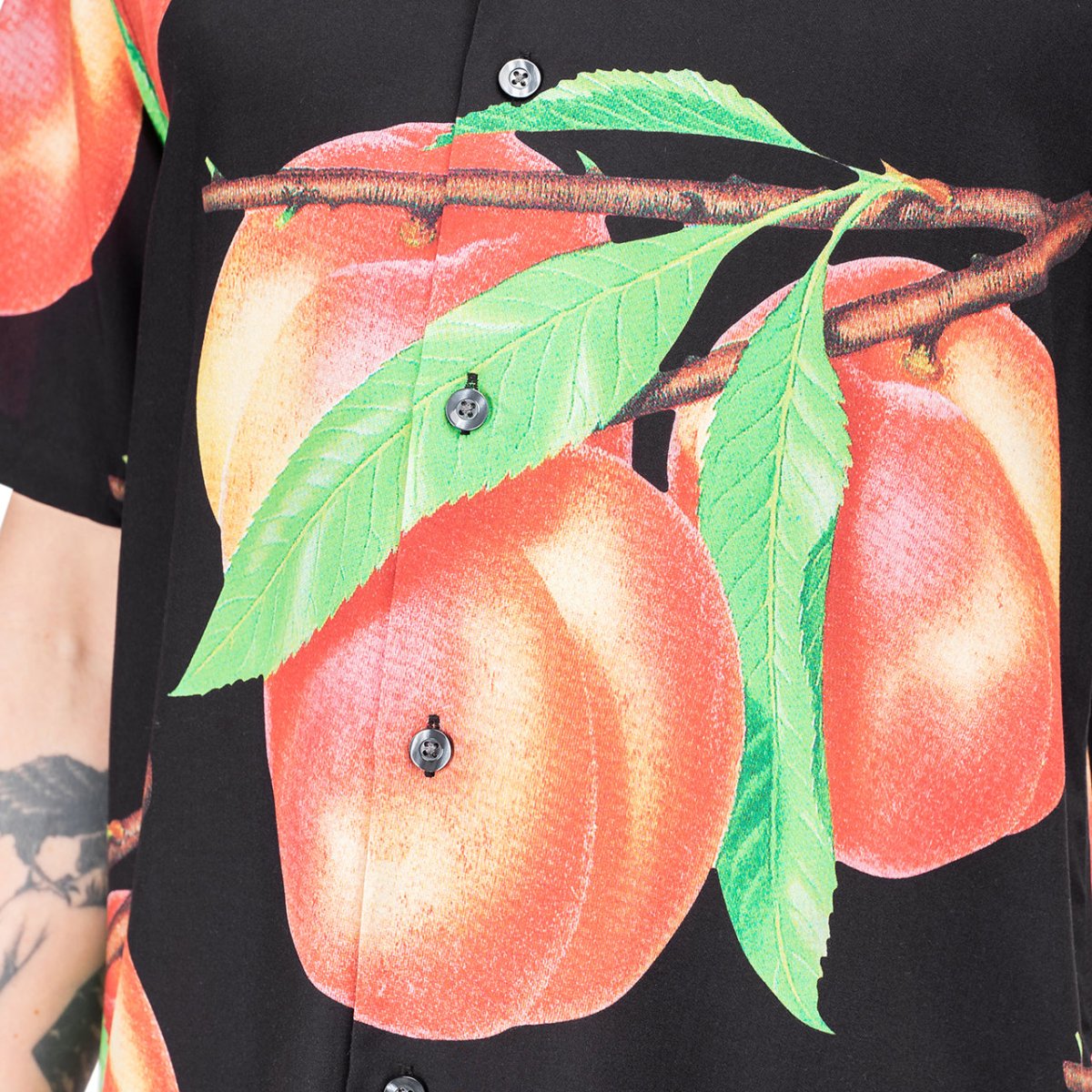 Stüssy Peach Pattern Shirt (Schwarz) - Allike Store