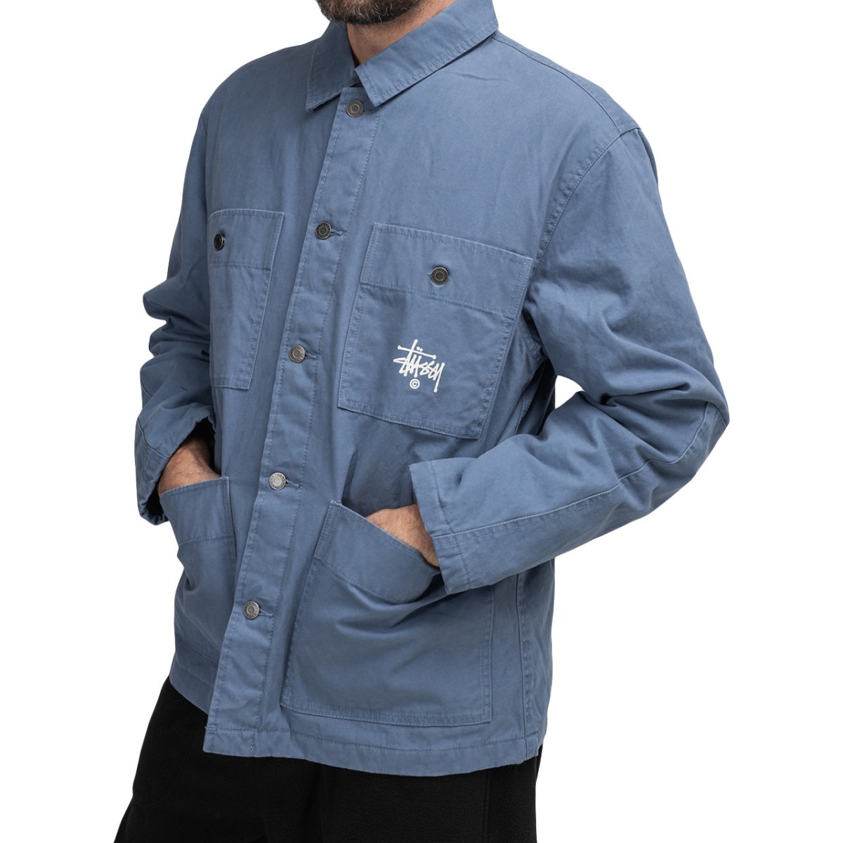 Stüssy Quilted Chore Coat (Blau) - Allike Store