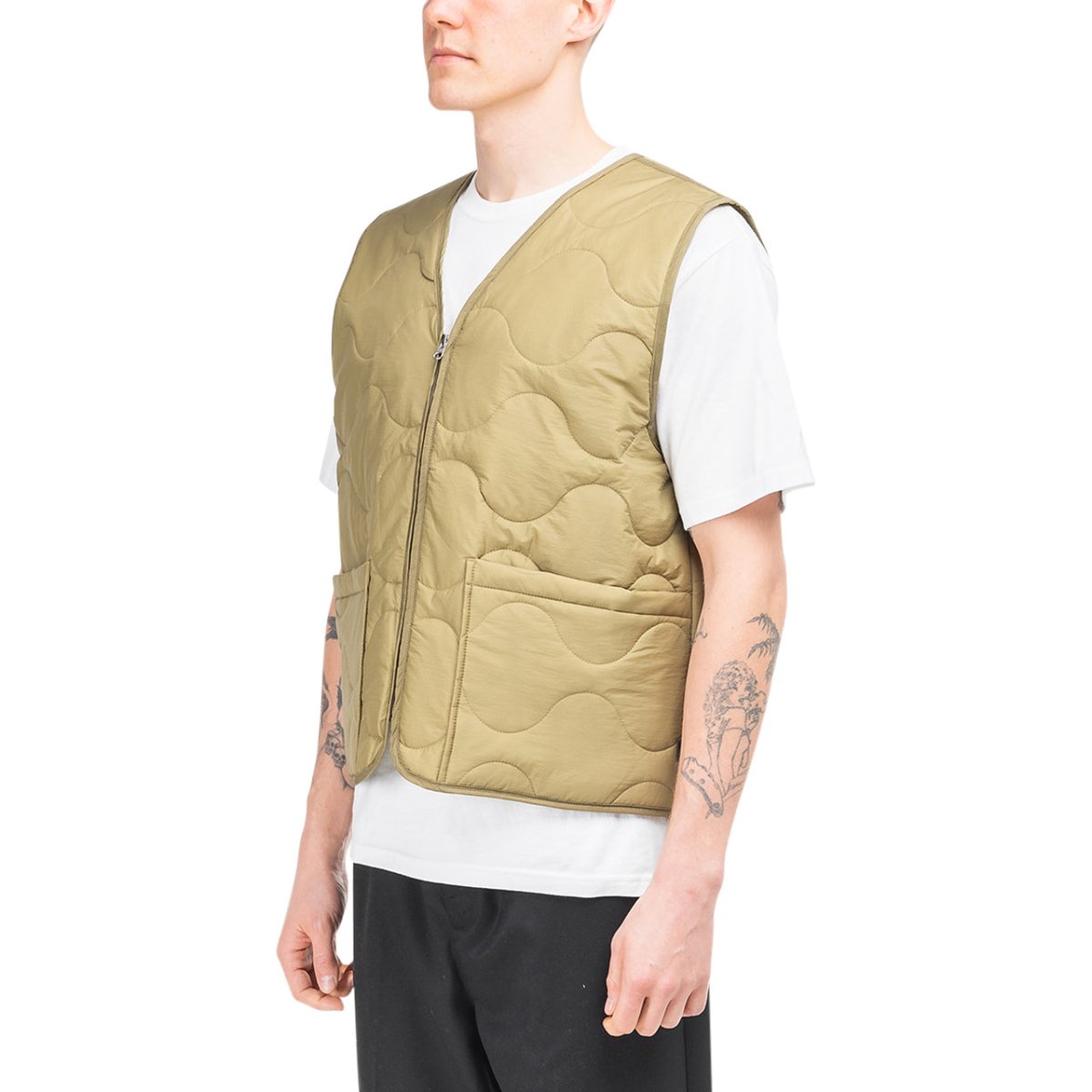 Stüssy Quilted Liner Vest (Khaki) - Allike Store