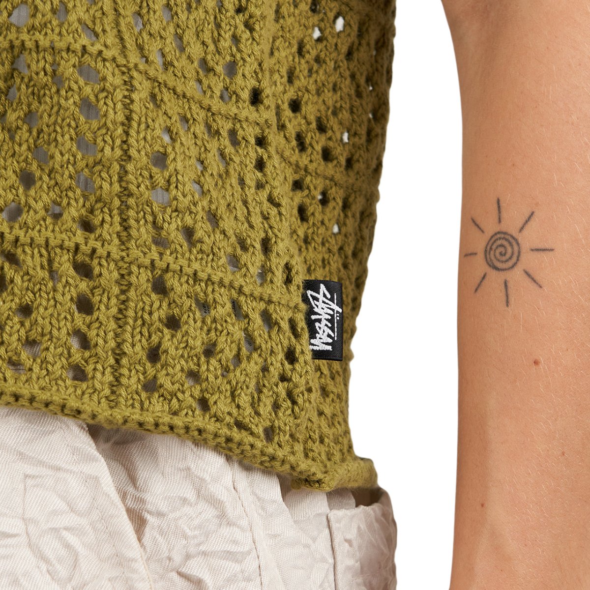 Stüssy Samira Crochet Top (Avocado) - Allike Store