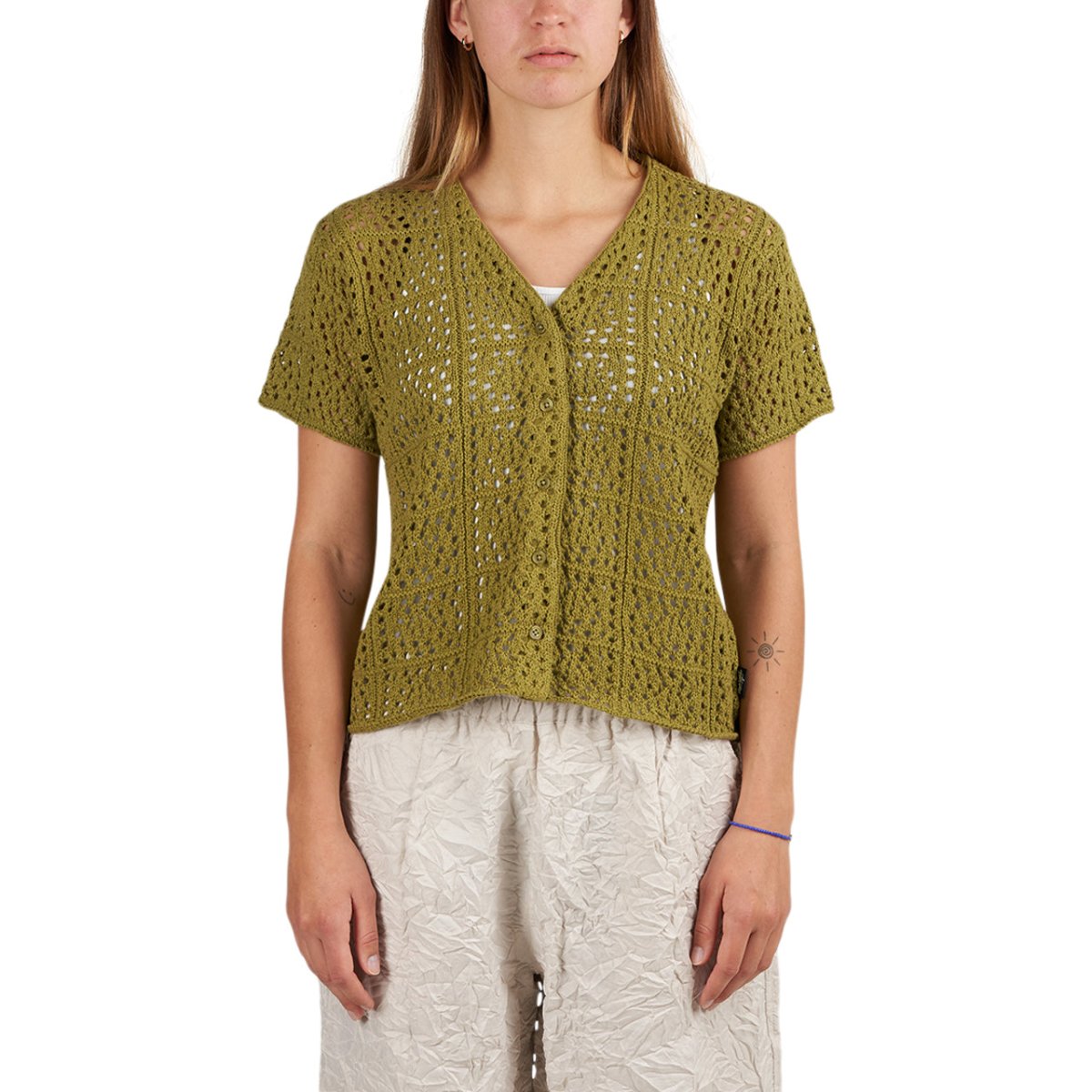 Stüssy Samira Crochet Top (Avocado)