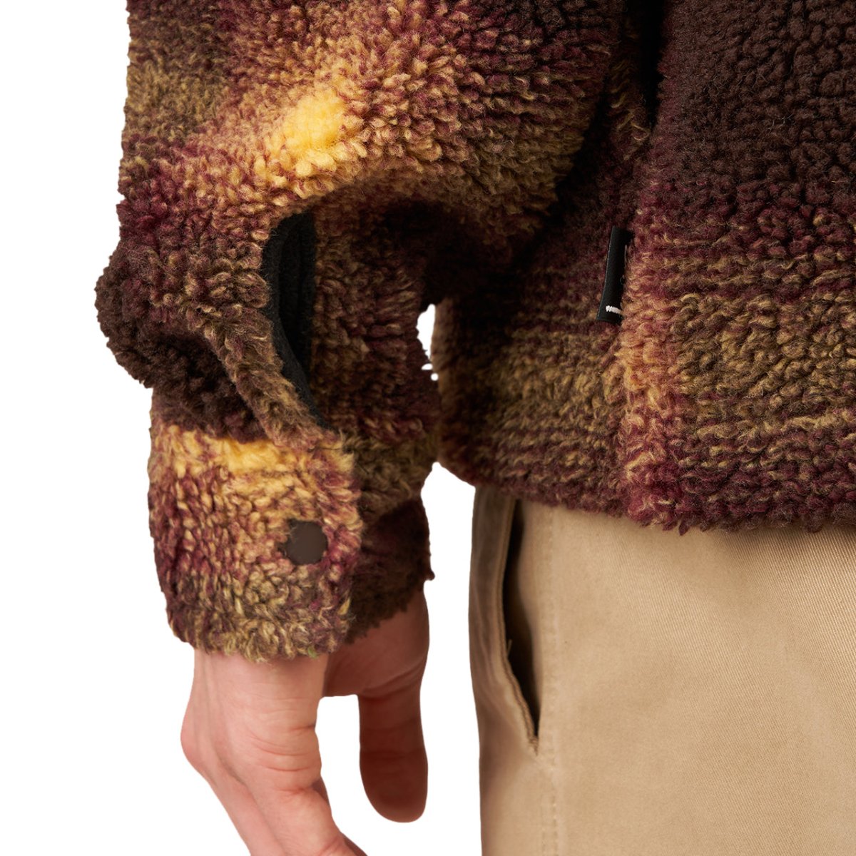 Stüssy Shadow Plaid Sherpa Zip Shirt (Braun) - Allike Store