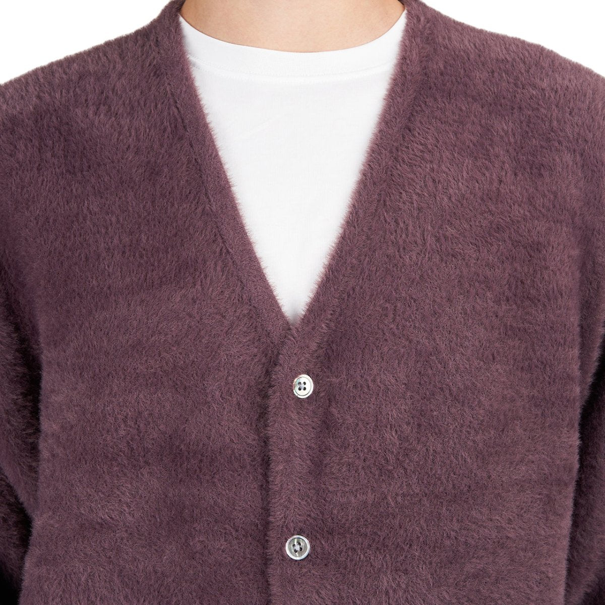 Stüssy Shaggy Cardigan (Aubergine) - Allike Store