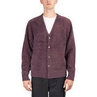 Stüssy Shaggy Cardigan (Eggplant)