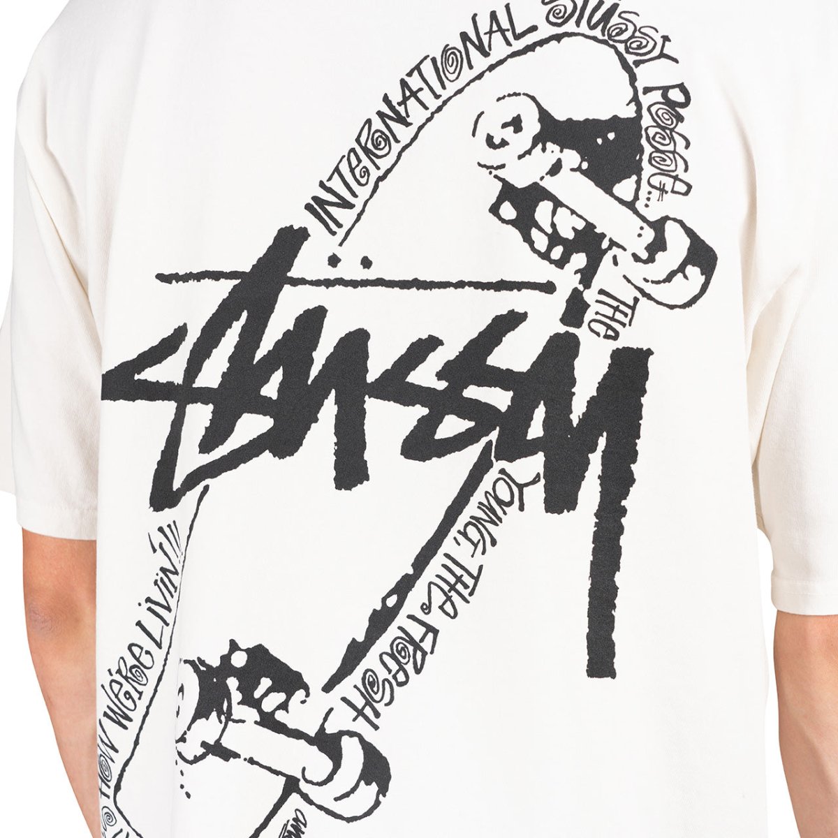 Stüssy Skate Posse Pigment Dyed Tee (Natural) - Allike Store