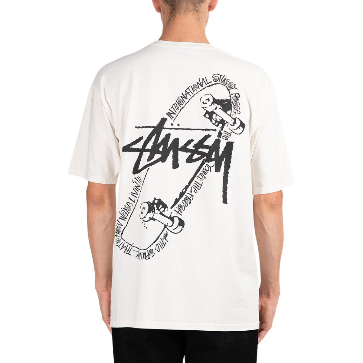 Stüssy Skate Posse Pigment Dyed Tee (Natural) - Allike Store